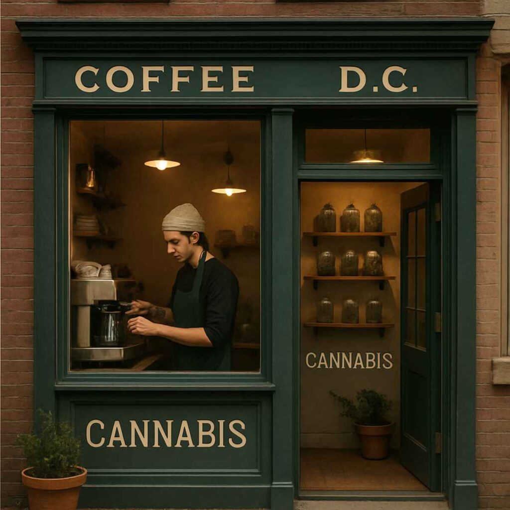 DC dispensary with coffee station